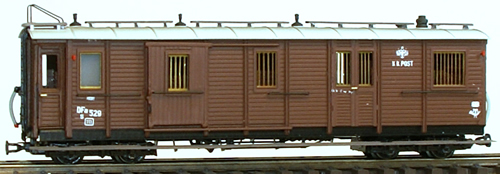 Ferro Train 705-129 - Austrian NÖLB DFa/s 529 baggage car no platf. 